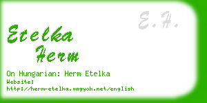 etelka herm business card